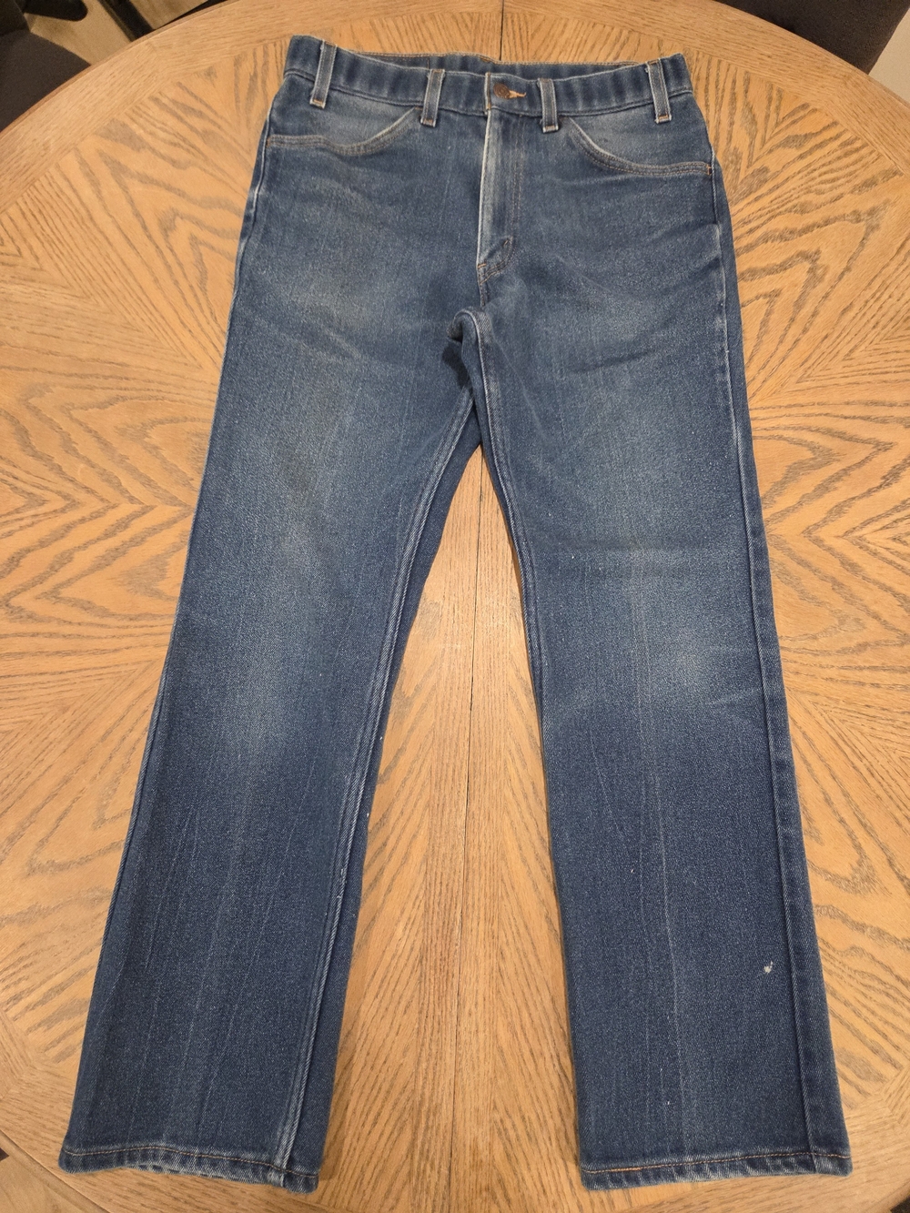 Vintage Levi's 517 Orange Tab Jeans 33x30 Bootcut Flare Denim Western Cowboy